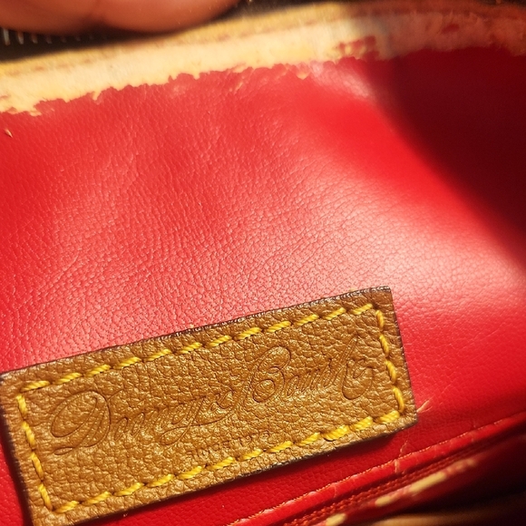 Dooney & Bourke Brown & Black Leather Hobo Bag Needs TLC - Picture 15 of 16